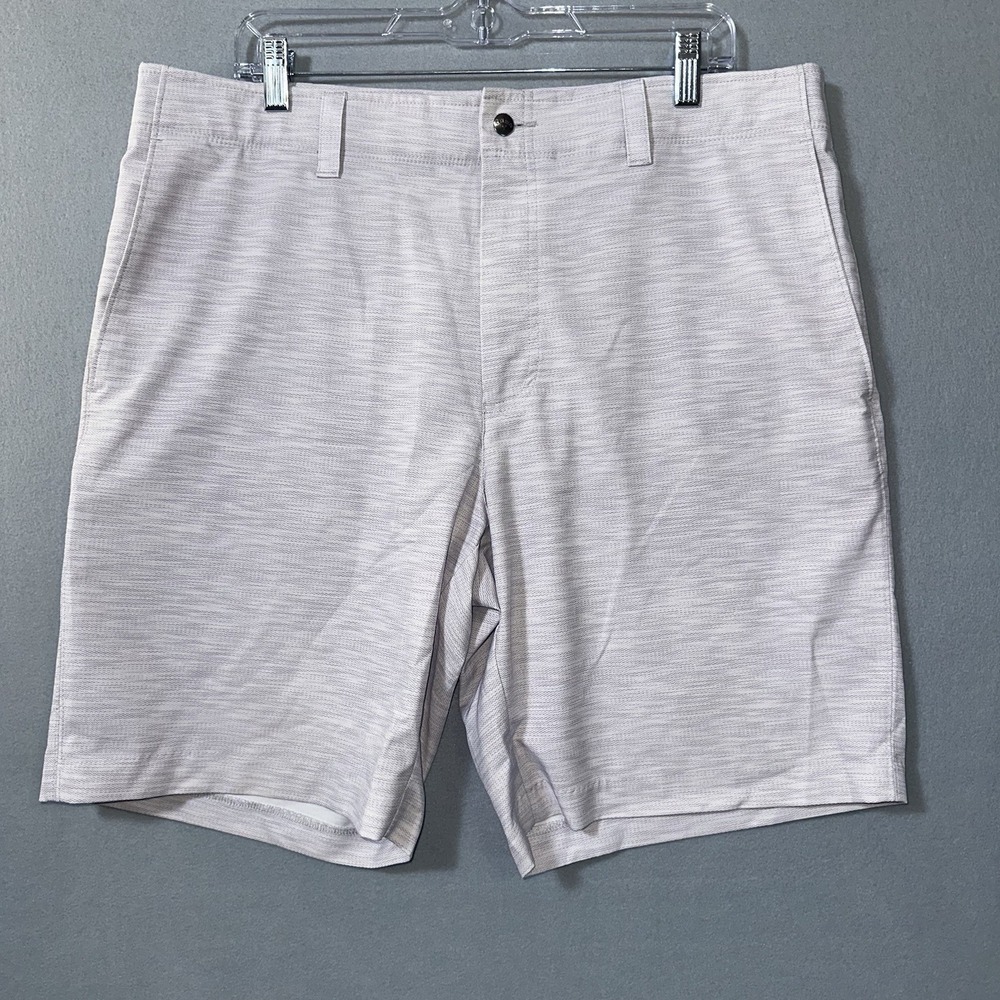 Callaway Golf Shorts Men's 38 Gray Heather Active Stretch Outdoors Chino Preppy